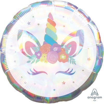 Circle - unicorn 45cm - foil balloon
