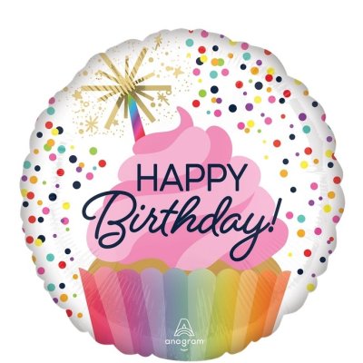 Circle - HB 43cm cake - foil balloon