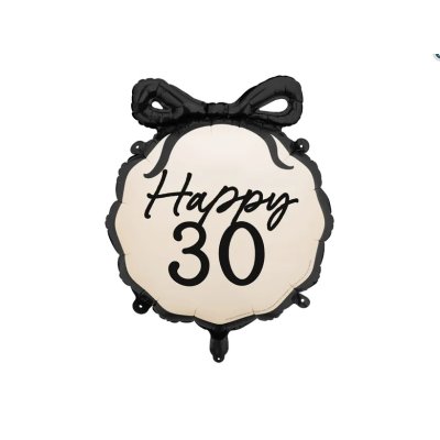 Circle with bow - HB 30, 45cm - foil balloon