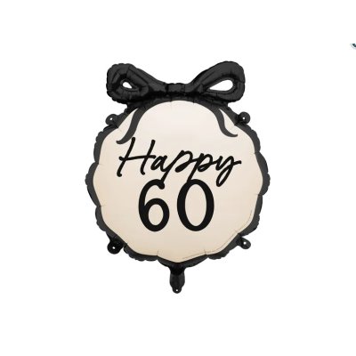 Circle with bow - HB 60, 45cm - foil balloon