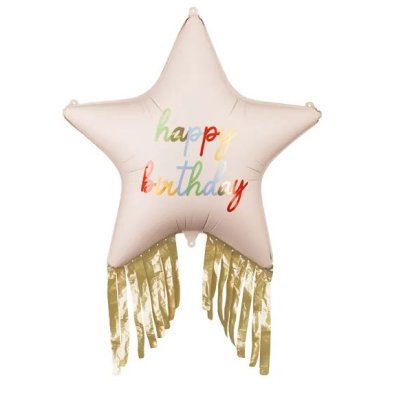 Star with fringes HB 72x72cm - foil balloon