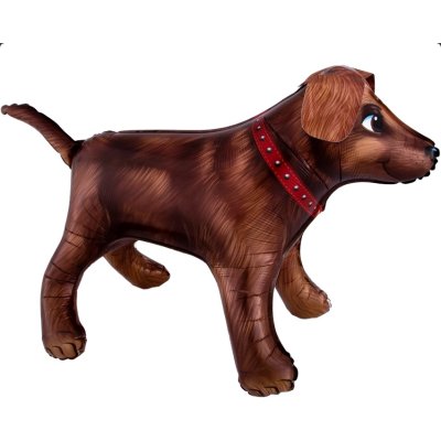 Brown dog 91x60cm - foil balloon