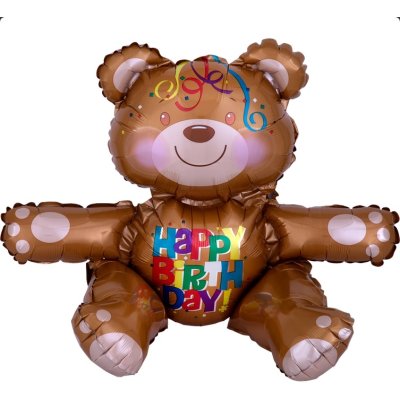 Teddy bear sitting HB 43x48cm - foil balloon