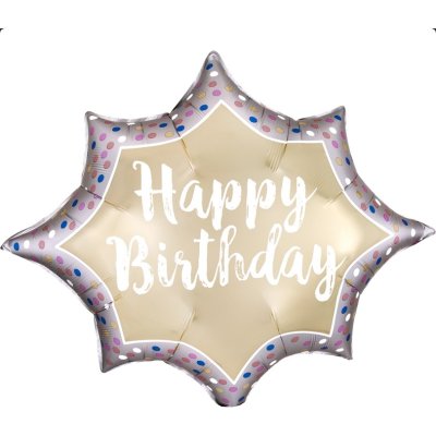 Birthday explosion 88x73cm - foil balloon