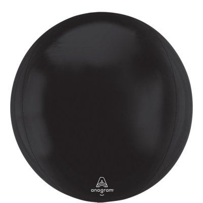 Ball 3D black 53cm - foil balloon