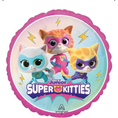 Circle - Supercats 43cm - foil balloon