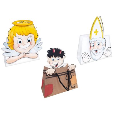 Paper bag - Santa Claus 22x22cm