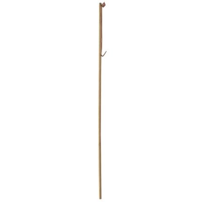 Wooden lantern pole with metal hook 60cm