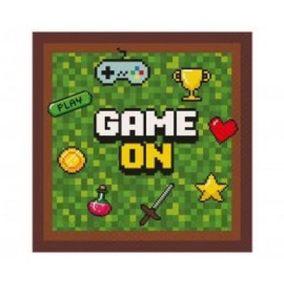 Paper napkins "Game on" 33x33cm/20 pcs