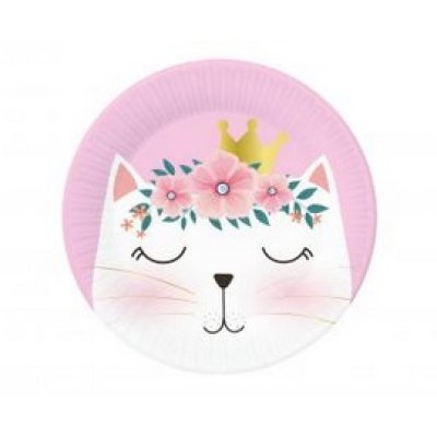 ECO paper plates - Cat head 18cm, 6 pcs