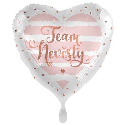 Heart Team bride CZ 43cm - foil balloon