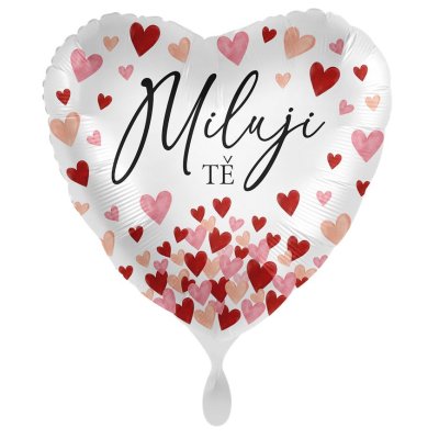 Heart I love you - heart CZ 43cm - foil balloon