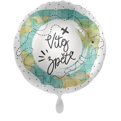 Circle Welcome back CZ 43cm - foil balloon