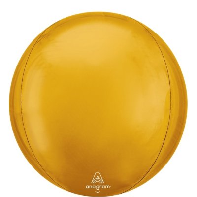 Ball 3D gold 38x40cm - foil balloon