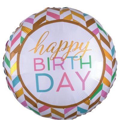 Circle - pastel ornaments HB 71cm - foil balloon