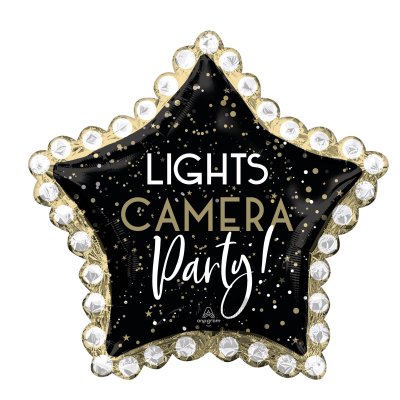 Star - Lights, Camera, Party! 86x81cm - foil balloon