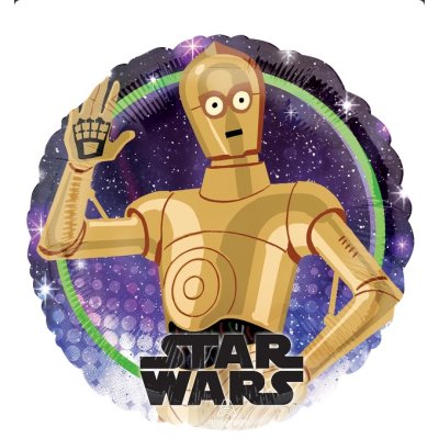 Circle - Star Wars Galaxy C-3PO 43cm - foil balloon