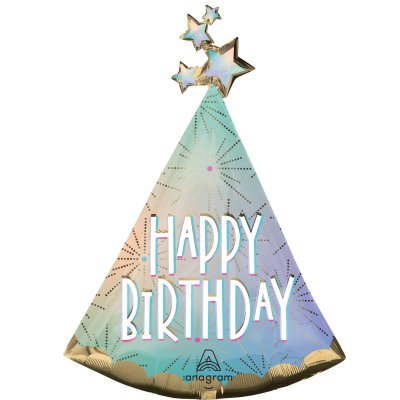 Party hat HB 68x91cm - foil balloon