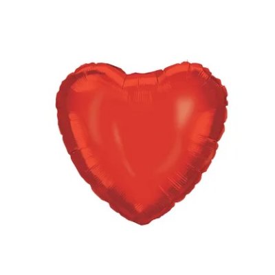 Red heart - foil balloon 46cm
