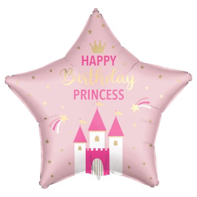 Star - HB princess 46cm foil balloon and weights
