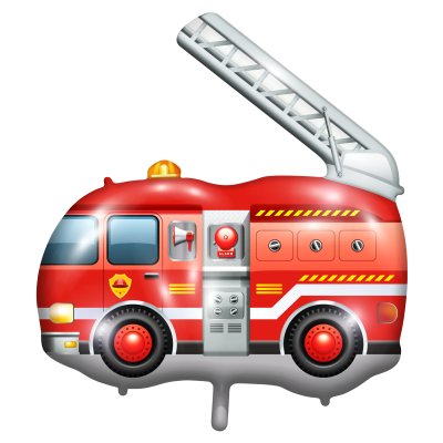 Fire truck 65x51cm foil balloon
