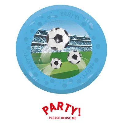 Durable plate - Football 21cm/4pcs