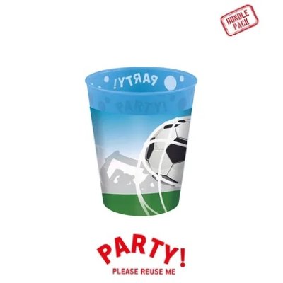 Sustainable cup - Football 250ml/4pcs