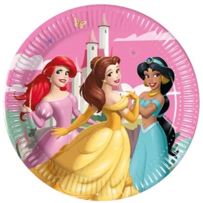 Eco paper plates - Disney princesses 20cm/8pcs