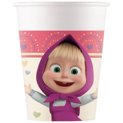 Paper cup - Masha Sweet 200ml/8pcs