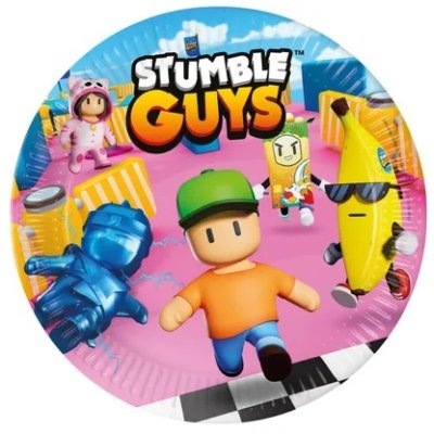 ECO paper plates - Stumble Guys 23cm/8pcs