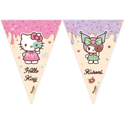 Flag garland EKO - Hello Kitty and Kuromi