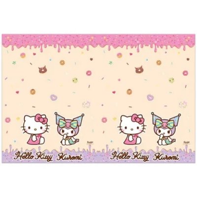 Plastic tablecloth - Hello Kitty and Kuromi 120x180cm