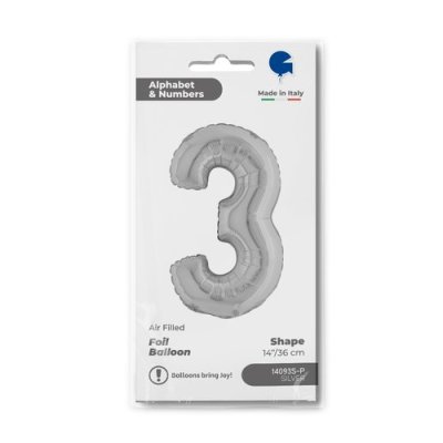 ÄŚĂŤSLICE MINI 3 (35cm, 14") foil inflatable balloon - Screenshot 2026-01-08 at 09-19-05 Balloon Number 3 Silver 14inc silver.png