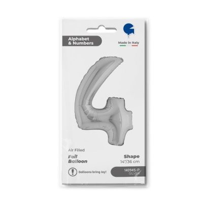 ÄŚĂŤSLICE MINI 4 (35cm, 14") foil inflatable balloon - Screenshot 2026-01-08 at 09-44-36 Balloon Number 4 Silver 14inc silver.png