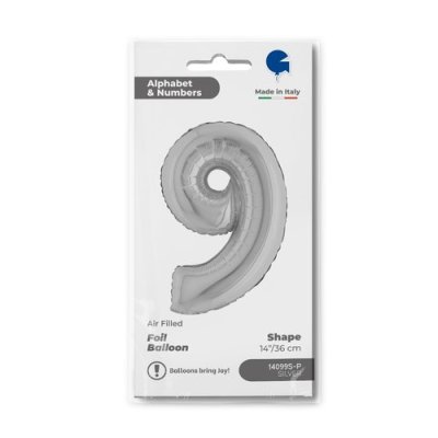 ÄŚĂŤSLICE MINI 9 (35cm, 14") inflatable foil balloon - Screenshot 2026-01-08 at 10-25-30 Balloon Number 9 Silver 14inc silver.png
