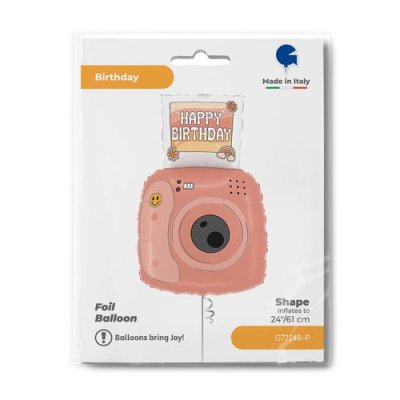 Polaroid birthday 24"/61cm foil inflatable balloon - Screenshot 2026-01-09 at 13-37-11 Balloon Groovy Birthday Snap pink.png