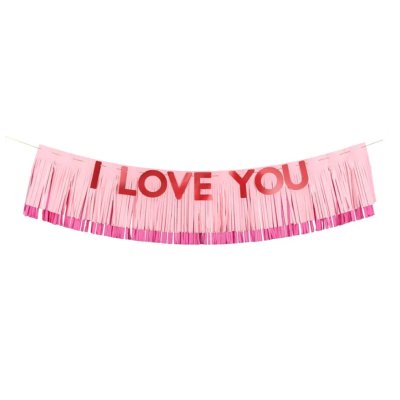 Hanging banner "I Love You" 150cm
