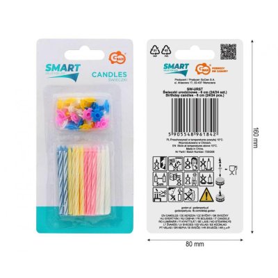 Birthday cake candle - 6cm, 24/24 pcs - 92678.jpg