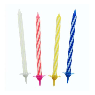 Birthday cake candle - 6cm, 24/24 pcs