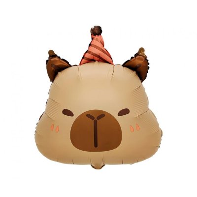 Capybara head 48x38cm - foil balloon