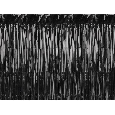 Party curtain black 100x200cm