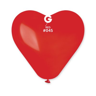Heart-shaped balloon 30cm #045 red (50pcs/pack)