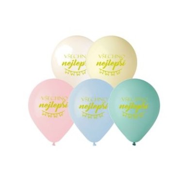 OB balloons GS110 ALL THE BEST M (5 pcs)