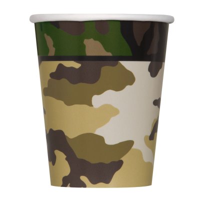 Paper cups - Army 8 pcs