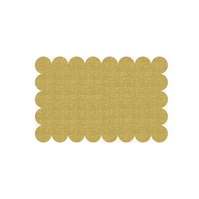 Plastic gold placemat 43x28cm, 8 pcs