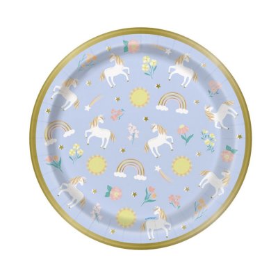 Paper plates EKO - HB unicorns 23cm, 8 pcs