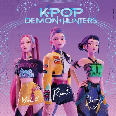 Paper napkins ECO - K-Pop Demon Hunters 33x33cm/20pcs