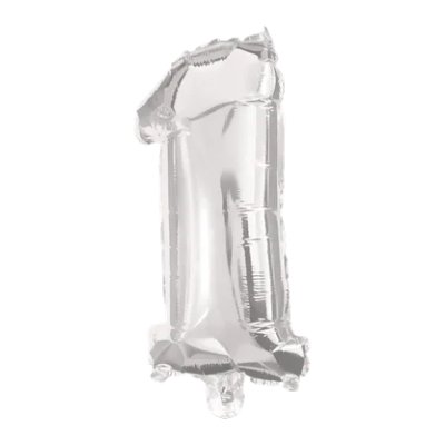 Piece of 1 silver - 85cm foil balloon