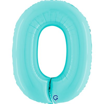ÄŚĂŤSLICE PASTEL BLUE 0 (102cm,40") inflatable foil balloon