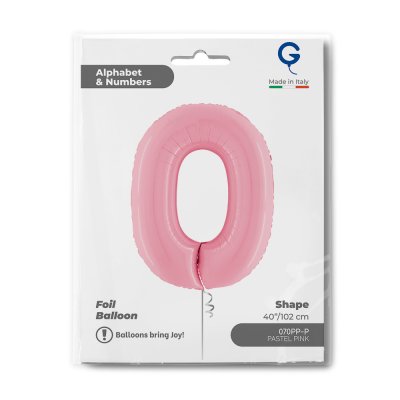 ÄŚĂŤSLICE PASTEL RED 0 (102cm,40") foil inflatable balloon - 070pp-p-b.jpg